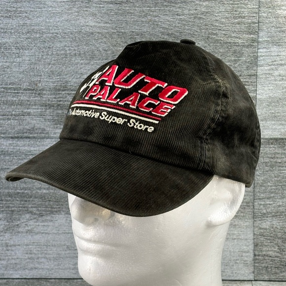 VTG Auto Palace Corduroy Ocean Specialties USA Snapback Trucker Hat Black OSFA - Picture 1 of 13